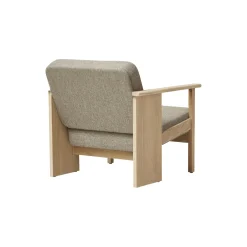 Block Lounge Chair, white oak/hallingdal 65