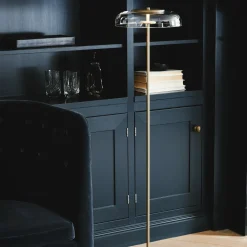 Blossi Floor Lamp, nordic gold/clear