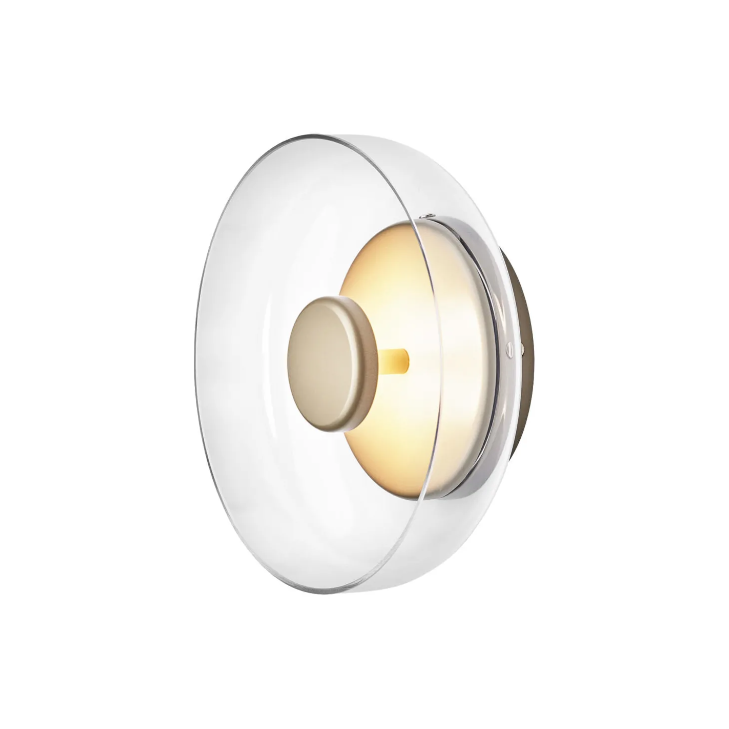 Blossi Wall Lamp, nordic gold/clear