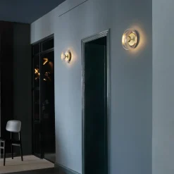 Blossi Wall Lamp, nordic gold/clear