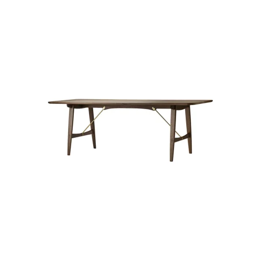 BM1160 Jagtbordet spisebord, olieret valnød/messing