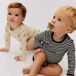 Body L/S Berti, navy rib stripe