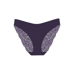 Body Make-Up Illusion Lace Highleg Tai, prussian blue