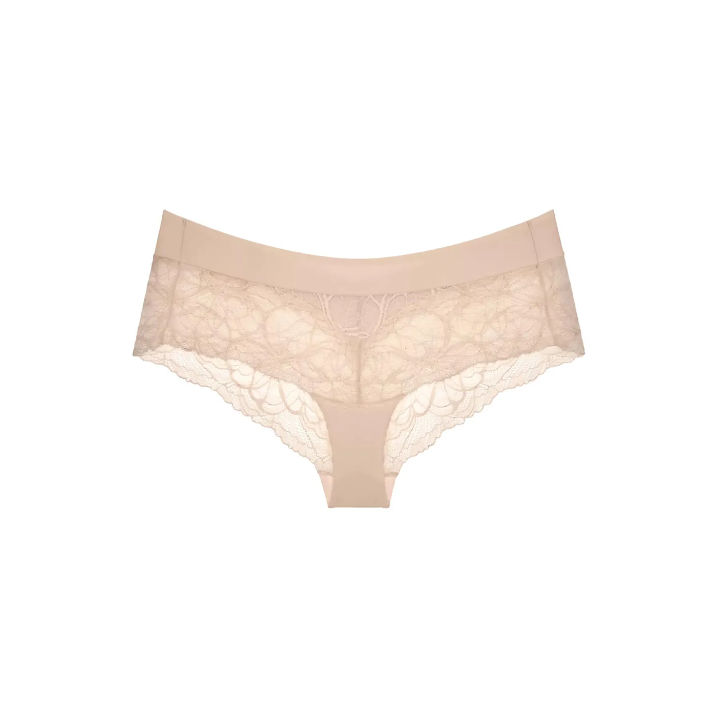 Body Make-Up Illusion Lace Shorty Briefs, nude beige