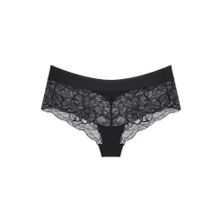 Body Make-Up Illusion Lace Shorty Briefs, black