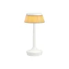Bon Jour Unplugged bordlampe med skærm, hvid/soft