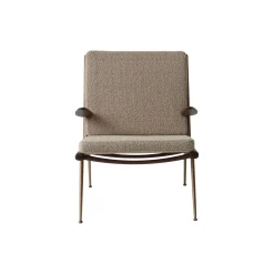 Boomerang HM2 loungestol, olieret valnød/beige