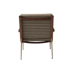 Boomerang HM2 loungestol, olieret valnød/beige