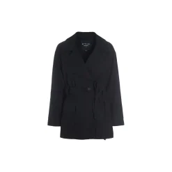 Bouclino jakke med bælte, black
