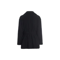 Bouclino jakke med bælte, black