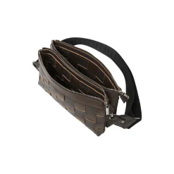 Braided Cross-Body, chocolate brown