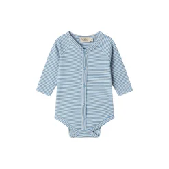 Bruno LS Bodysuit, blue stripe