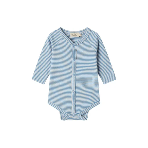 Bruno LS Bodysuit, blue stripe
