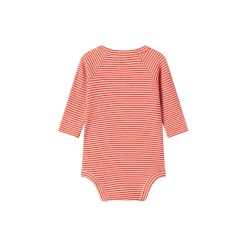 Bruno LS Bodysuit, red stripe