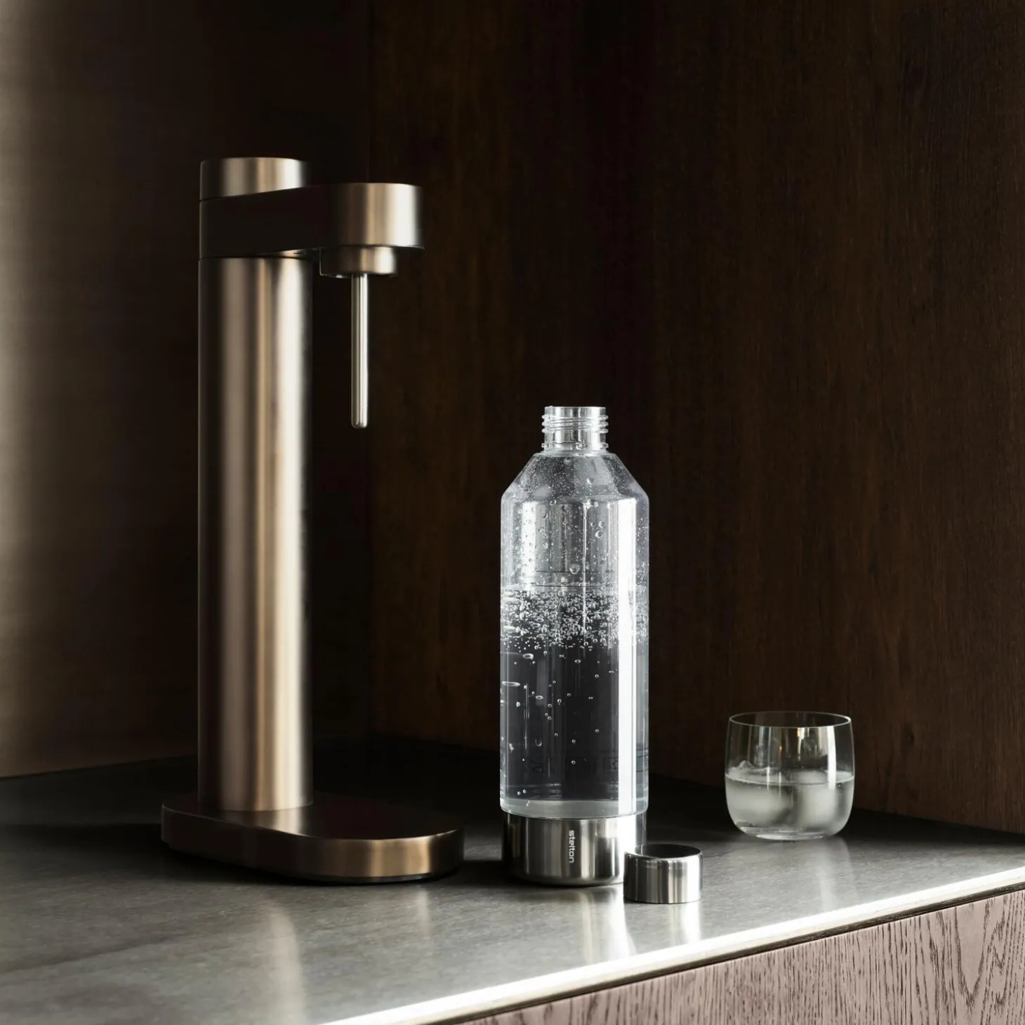 Brus flaske til kulsyremaskine, clear/steel