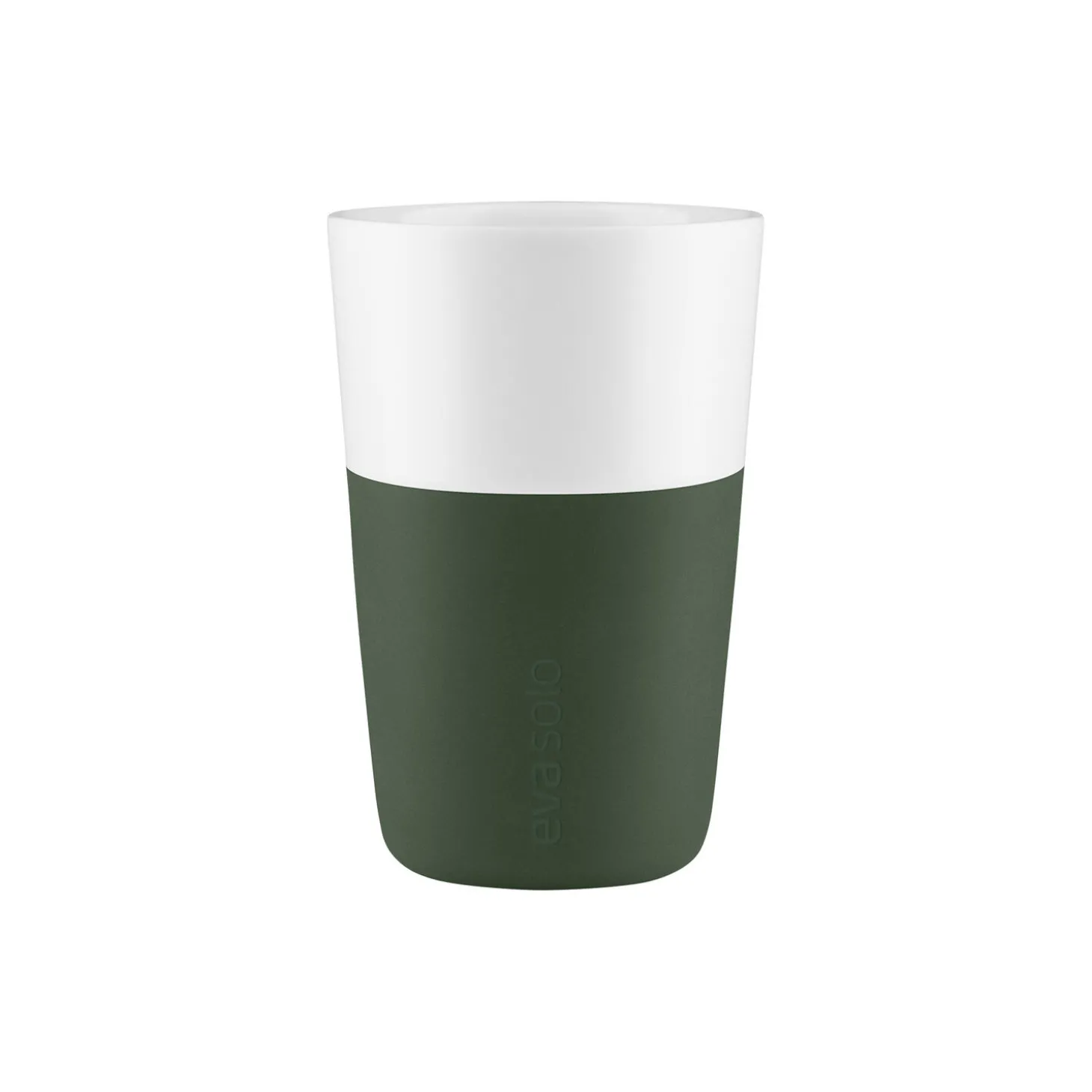 Cafe Latte-krus 2 stk., emerald green