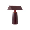 Caret MF1 transportabel bordlampe, dark burgundy