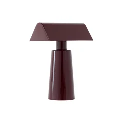 Caret MF1 transportabel bordlampe, dark burgundy
