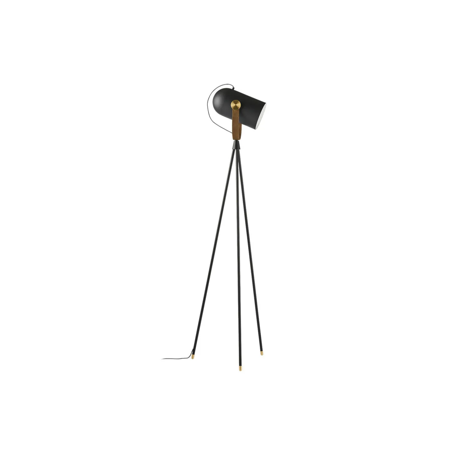 Carronade II gulvlampe, røget eg