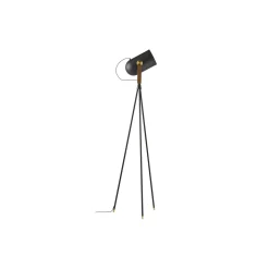 Carronade II gulvlampe, røget eg
