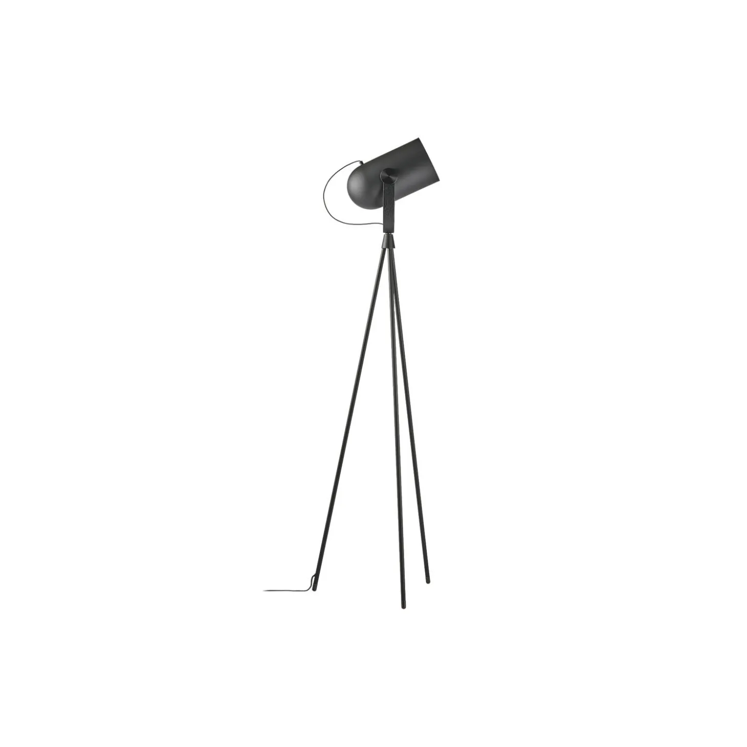 Carronade II gulvlampe, sort eg