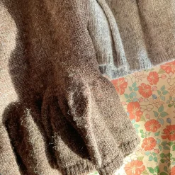 Cathy Knit Sweater, brown melange