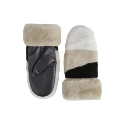 CattyMBG Mitten, bl. w/offw.+caramel+bl.