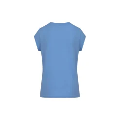 CC Heart Basic T-Shirt, bright sky blue
