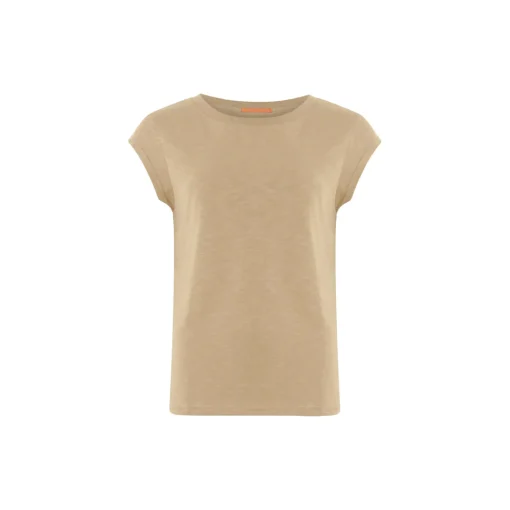 CC Heart basic T-shirt, warm sand