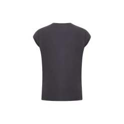 CC Heart Basic V-neck T-shirt, night sky blue
