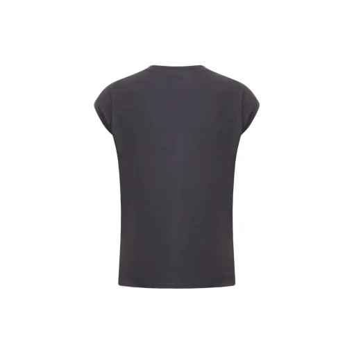 CC Heart Basic V-neck T-shirt, night sky blue