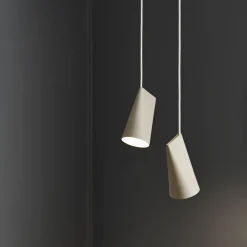 Ceramic Pendant, light grey
