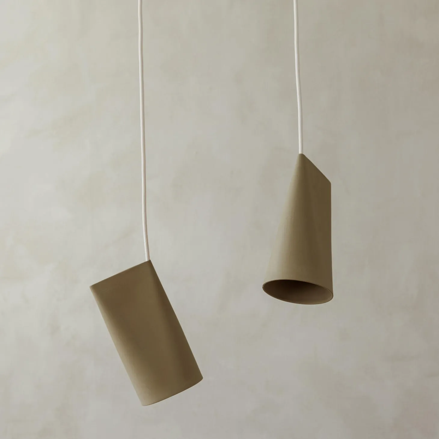 Ceramic Pendant, olive