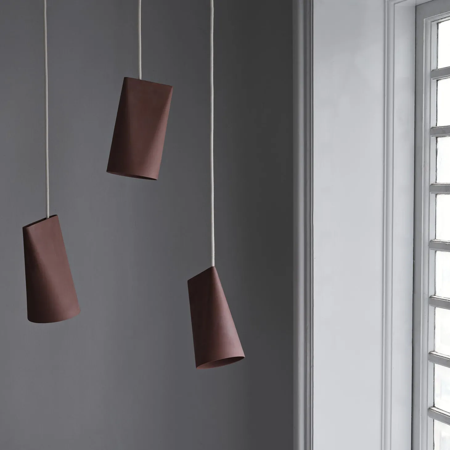 Ceramic Pendant, terracotta