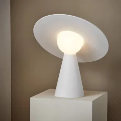 Ceramic Table Lamp, white