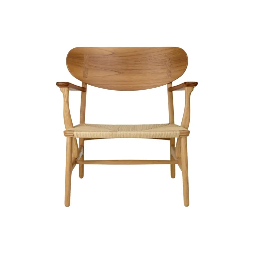 CH22 loungestol, olieret teak/eg/natur
