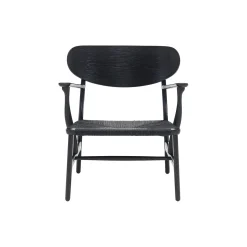 CH22 loungestol, sortlakeret eg/sort