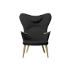 CH78 Mama Bear loungestol, black/olieret eg