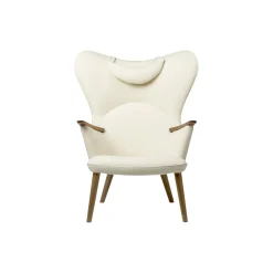 CH78 Mama Bear loungestol, cream/olieret valnød