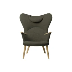 CH78 Mama Bear loungestol, green/sæbebehandlet eg