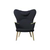 CH78 Mama Bear loungestol, navy/sæbebehandlet eg