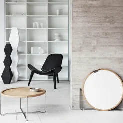 CH07 Skalstolen loungestol, sortlakeret eg/sort