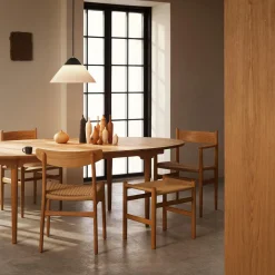 CH338 spisebord inkl. 1 x CH338I tillægsplade, olieret eg