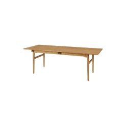 CH327 spisebord, olieret teak/olieret eg