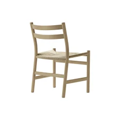 CH47 spisebordsstol, hvidolieret eg/natur