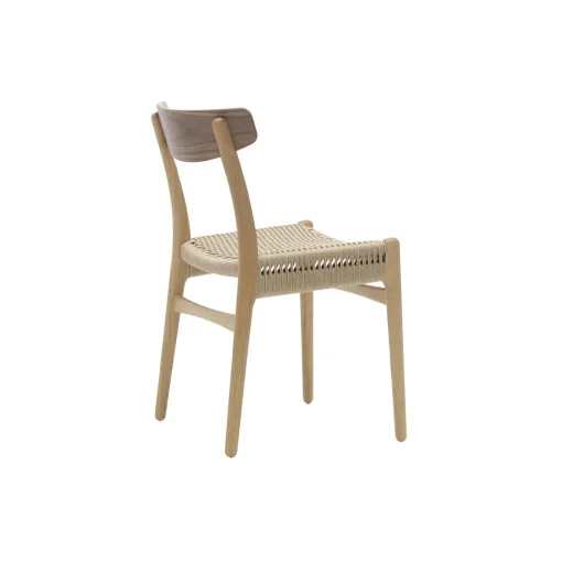 CH23 spisebordsstol, olieret eg/olieret valnød/natur