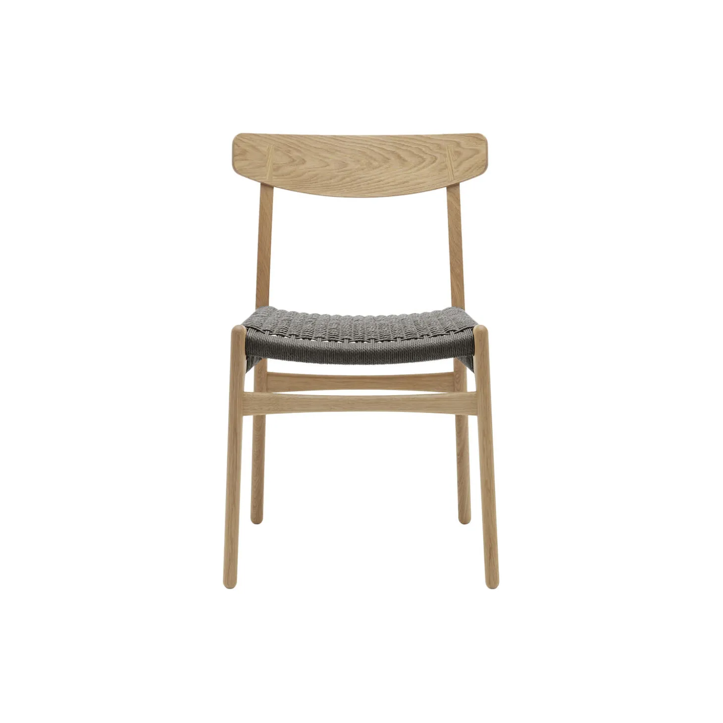 CH23 spisebordsstol, olieret eg/sort