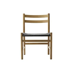 CH47 spisebordsstol, olieret eg/sort