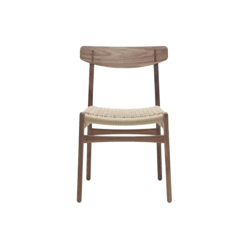 CH23 spisebordsstol, olieret valnød/natur