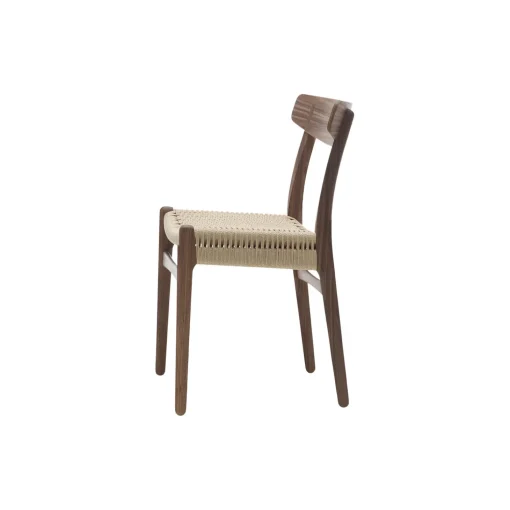 CH23 spisebordsstol, olieret valnød/natur